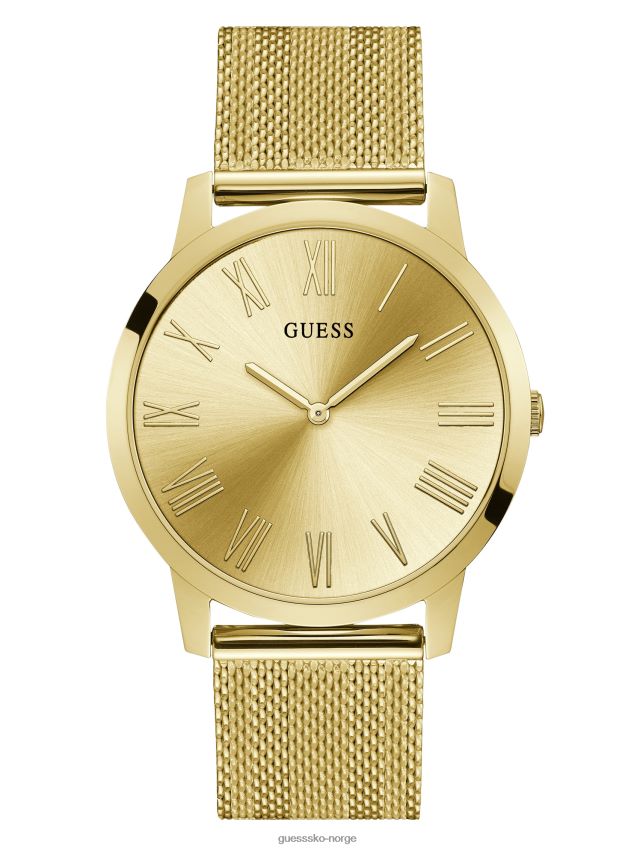 Guess gull-tone mesh analog klokke gull gull unisex F0LJ808728