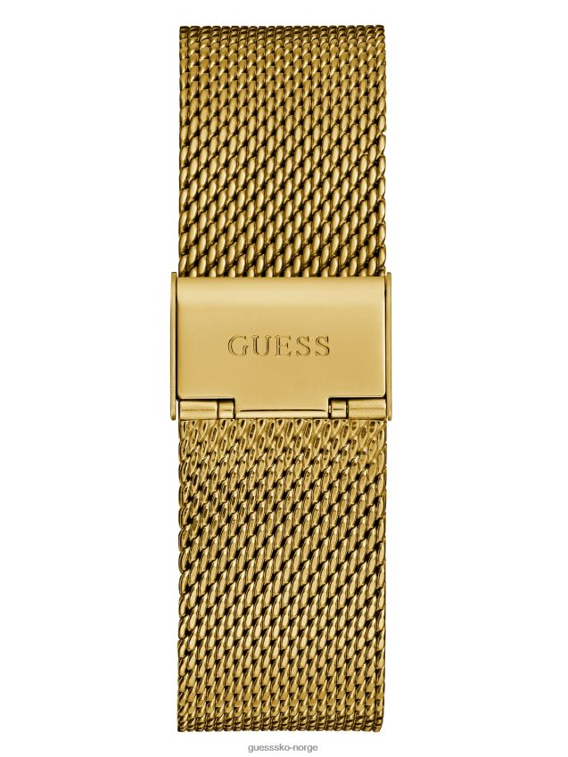 Guess gull-tone og svart analog klokke uten farge ingen farge unisex F0LJ808844