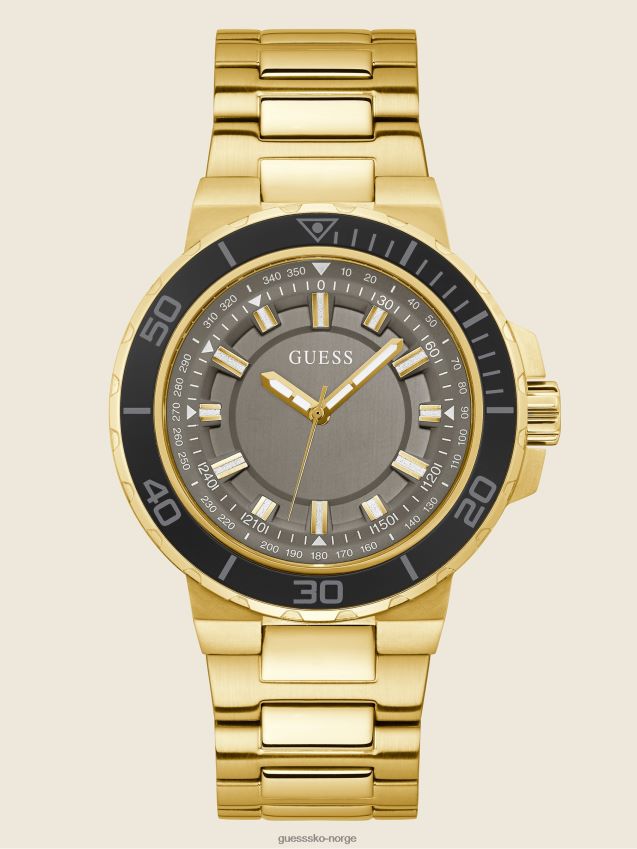 Guess gullfarget aluminium analog klokke multi multi unisex F0LJ8010987