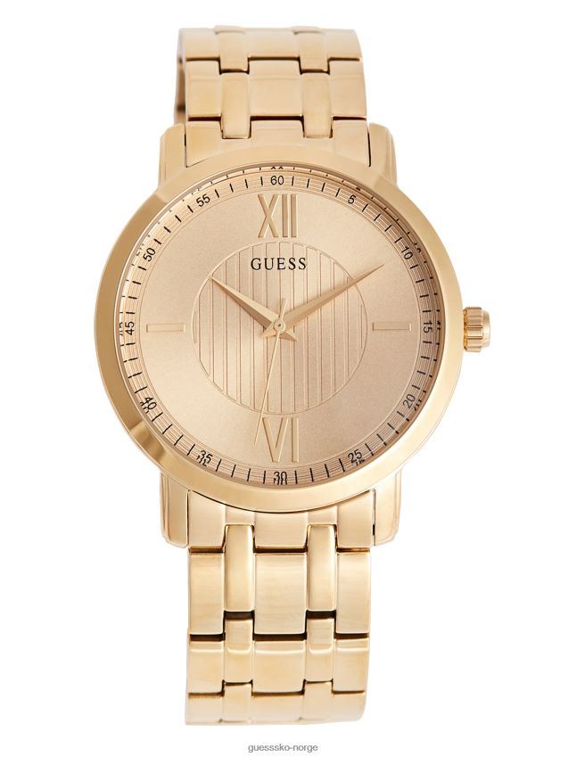 Guess gullfarget analog klokke uten farge ingen farge unisex F0LJ808709