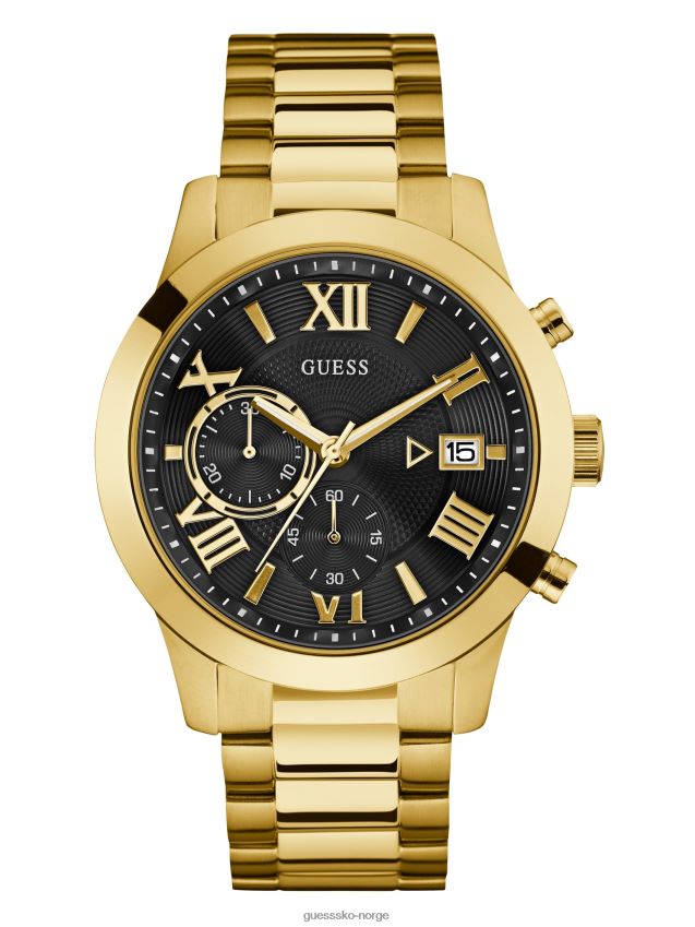 Guess gullfarget kronografklokke uten farge ingen farge unisex F0LJ8010988