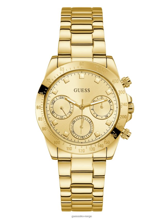 Guess gullfarget multifunksjonsklokke multi ny trend multi unisex F0LJ8010133