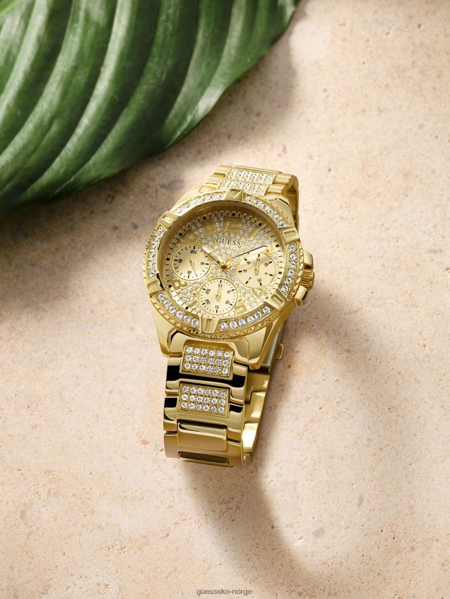 Guess gullfarget multifunksjonsklokke uten farge ingen farge unisex F0LJ8011020