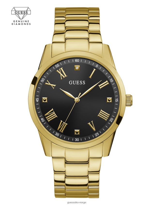 Guess gulltone analog diamantklokke gull gull unisex F0LJ8010948
