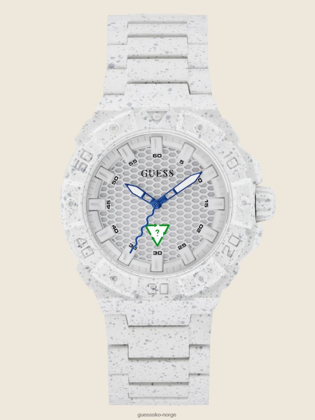 Guess hvit hvit analog klokke hvit unisex F0LJ8010985