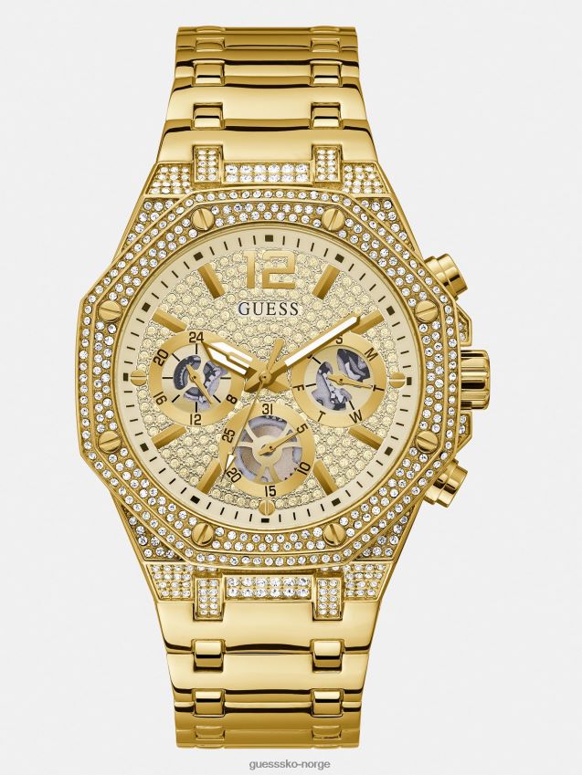 Guess hvit multifunksjonsklokke i rustfritt stål hvit unisex F0LJ801366