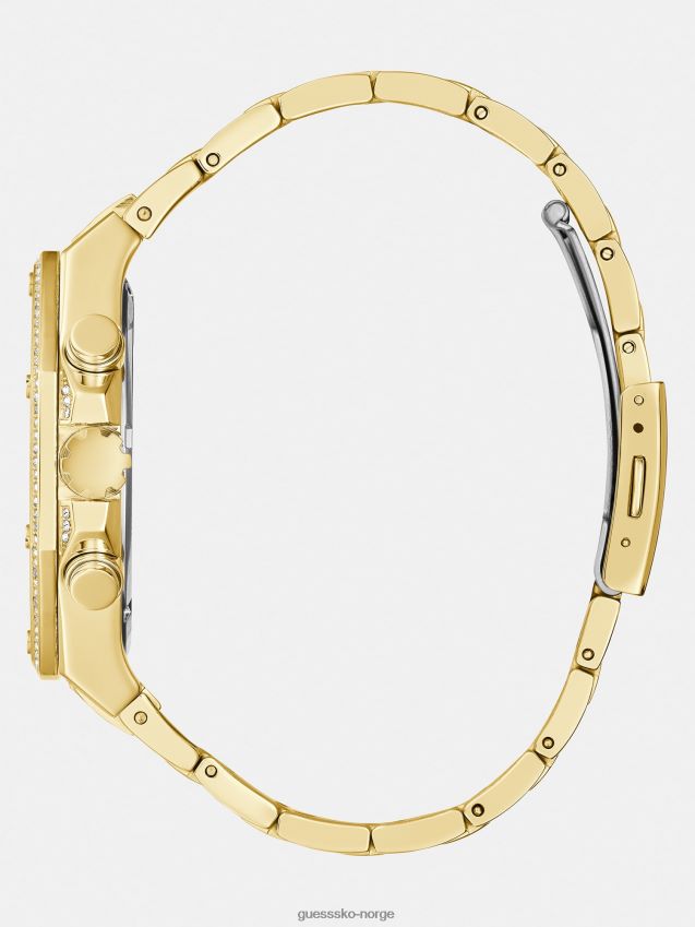 Guess hvit multifunksjonsklokke i rustfritt stål hvit unisex F0LJ801366