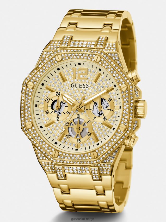 Guess hvit multifunksjonsklokke i rustfritt stål hvit unisex F0LJ801366