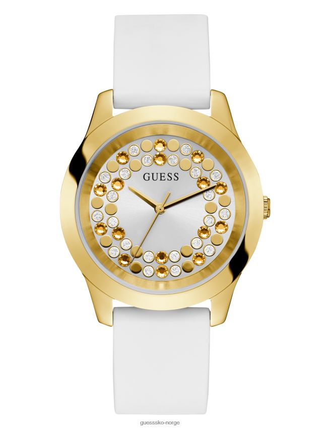 Guess indre sirkel hvit og gull-tone klokke uten farge ingen farge unisex F0LJ807721
