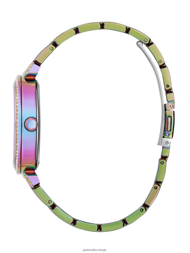 Guess ingen beskrivelse iriserende floral gjennomskåret analog klokke ingen beskrivelse unisex F0LJ8010102