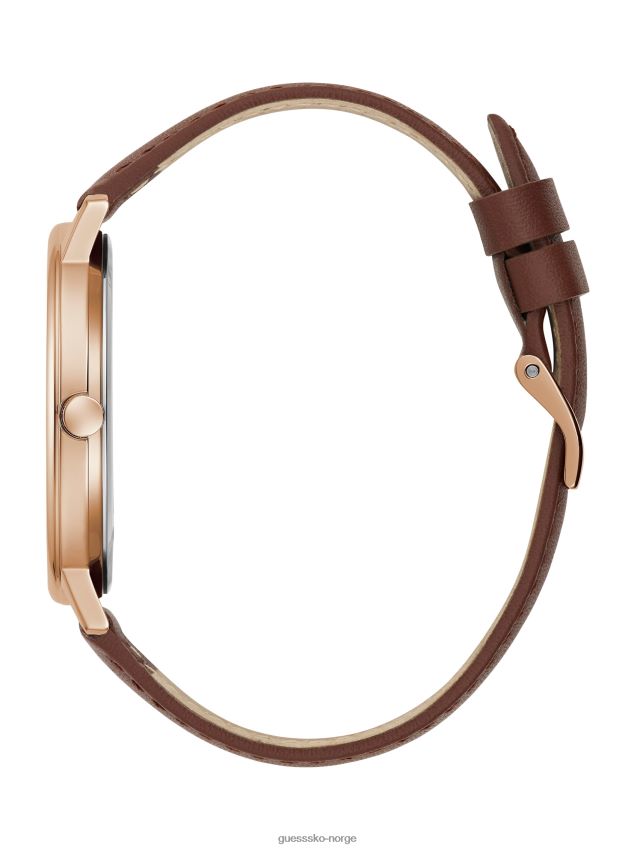 Guess ingen farge blå og brun analog klokke ingen farge unisex F0LJ807739