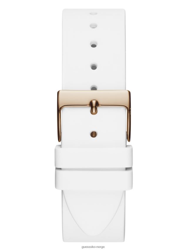 Guess ingen farge blomster og rhinestone analog klokke ingen farge unisex F0LJ807683