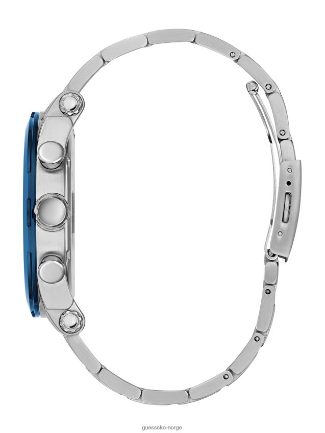 Guess ingen farge sølv og blå multifunksjonsklokke ingen farge unisex F0LJ808746