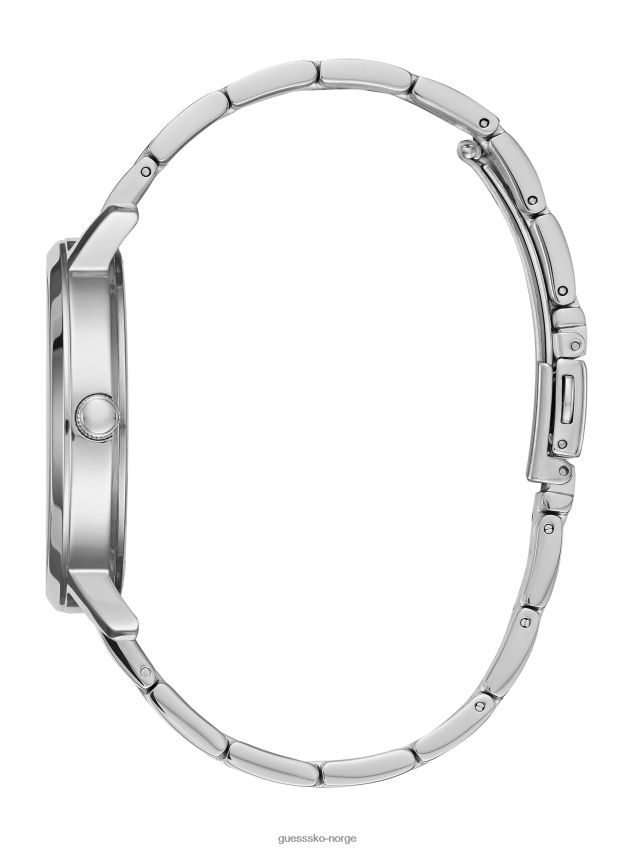 Guess ingen farge sølv-tone analog klokke ingen farge unisex F0LJ807730