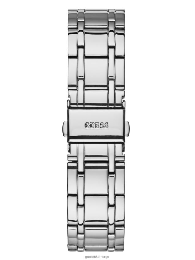 Guess ingen farge sølv-tone analog klokke ingen farge unisex F0LJ807730