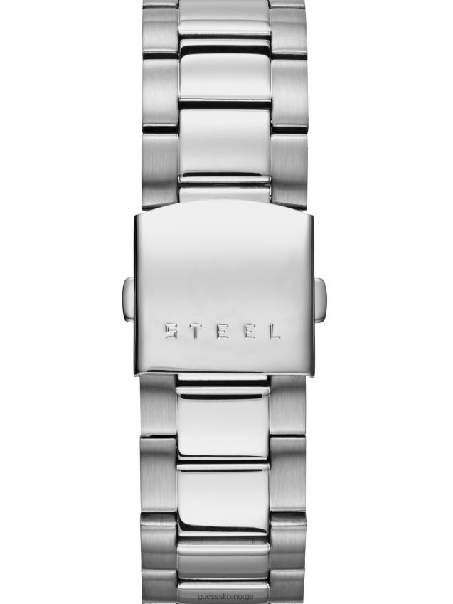 Guess ingen farge sølv-tone klassisk klokke ingen farge unisex F0LJ8010896