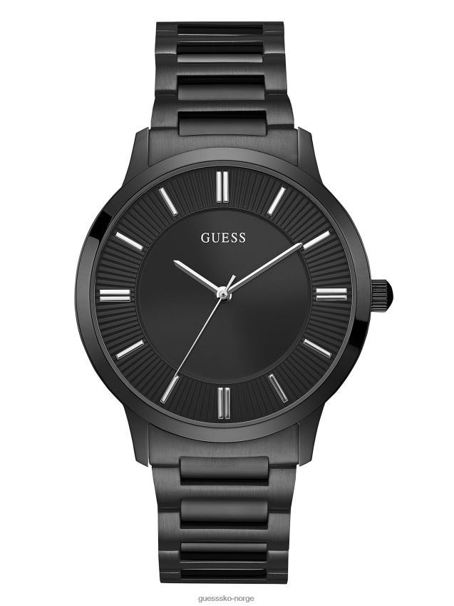 Guess ingen farge svart analog klokke ingen farge unisex F0LJ808713