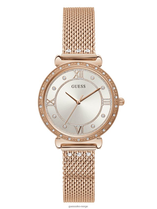 Guess juvel rosa gull-tone klokke uten farge ingen farge unisex F0LJ807828