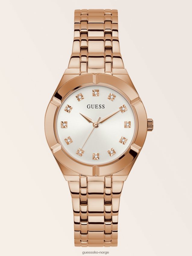 Guess klokke i rosa gull krystall stål Rose gull unisex F0LJ806553