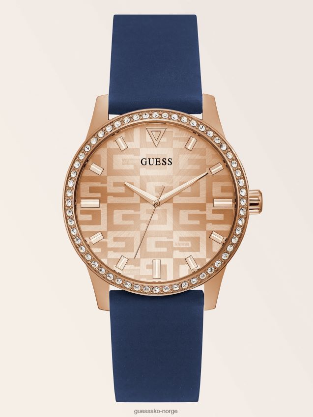 Guess krystall analog klokke blå ny trend blå unisex F0LJ804420