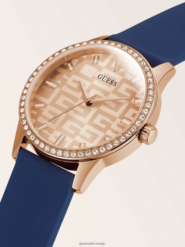 Guess krystall analog klokke blå ny trend blå unisex F0LJ804420