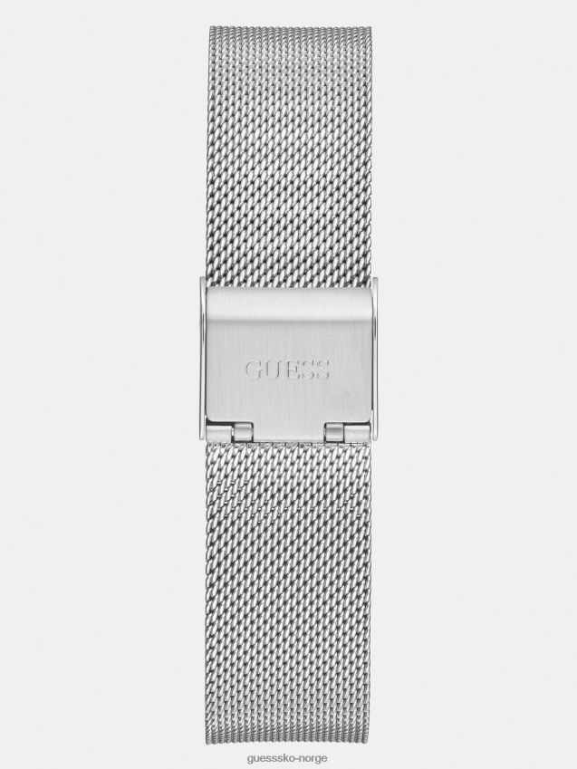 Guess krystall analog klokke sølv sølv unisex F0LJ804681