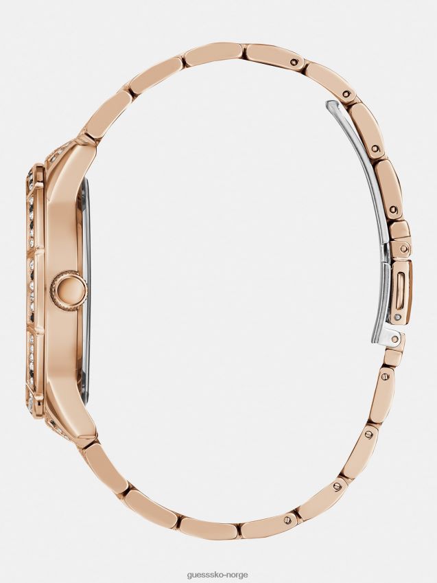 Guess krystall multifunksjonsklokke i rosa gull Rose gull unisex F0LJ804761