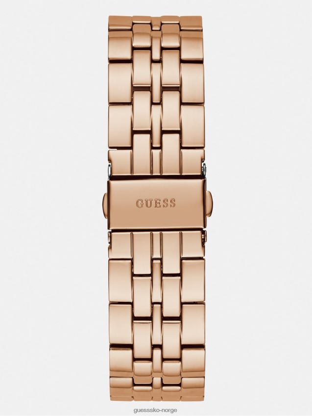 Guess krystall multifunksjonsklokke i rosa gull Rose gull unisex F0LJ804761