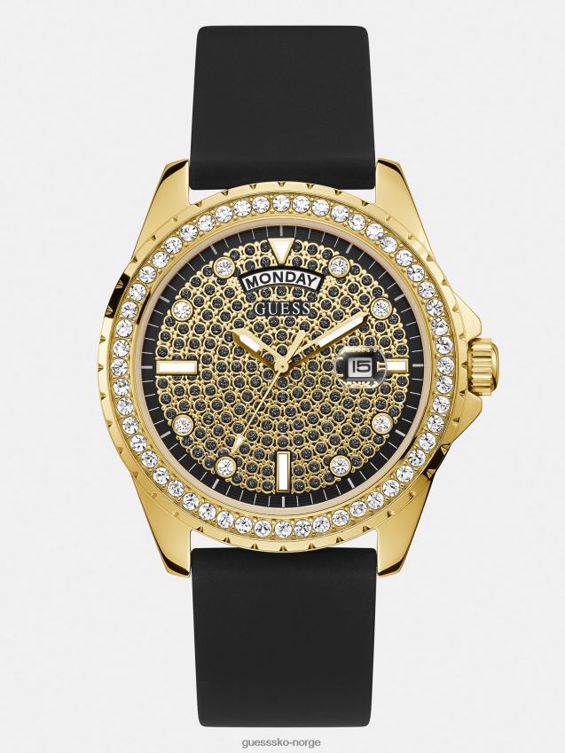 Guess krystallklokke med datofunksjon hvit hvit unisex F0LJ801640