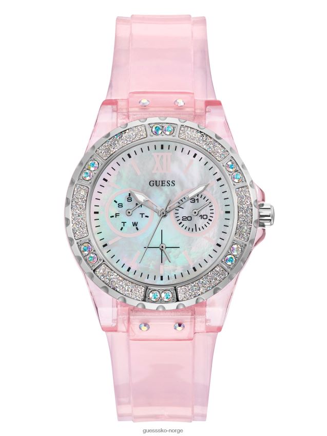 Guess limelight rosa klokke uten farge ingen farge unisex F0LJ807727