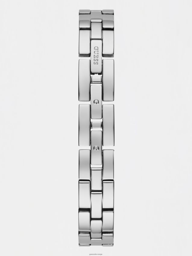 Guess mote sølv krystall analog klokke ny trend sølv unisex F0LJ805907