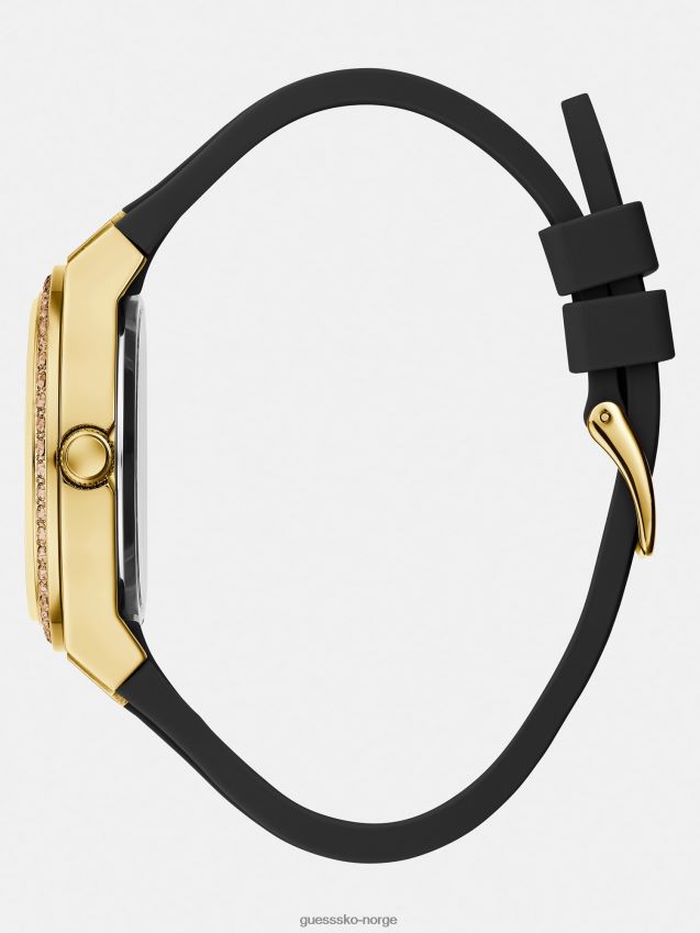 Guess mote sølv krystall analog klokke sølv unisex F0LJ804717