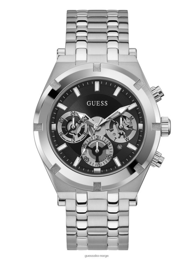 Guess multi-sølvfarget multifunksjonsklokke multi unisex F0LJ8010897