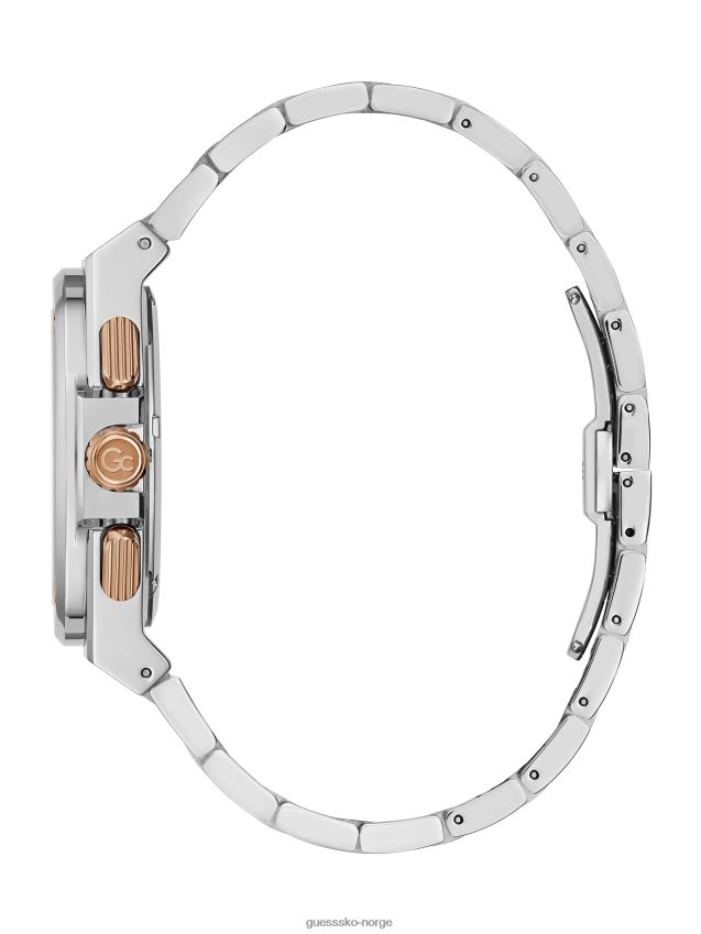 Guess multi sølvfarget og sort kronografklokke multi unisex F0LJ8010908