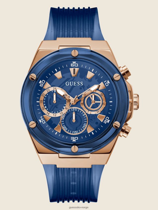 Guess multiblå multifunksjonsklokke multi unisex F0LJ8010909