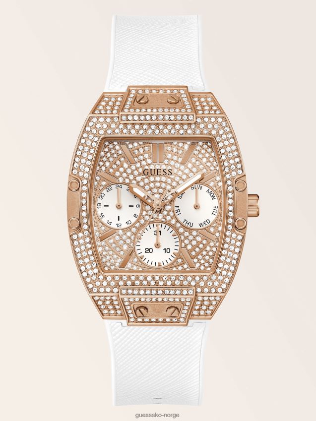 Guess multifunksjonsklokke i rosa gullkrystall Rose gull unisex F0LJ804683