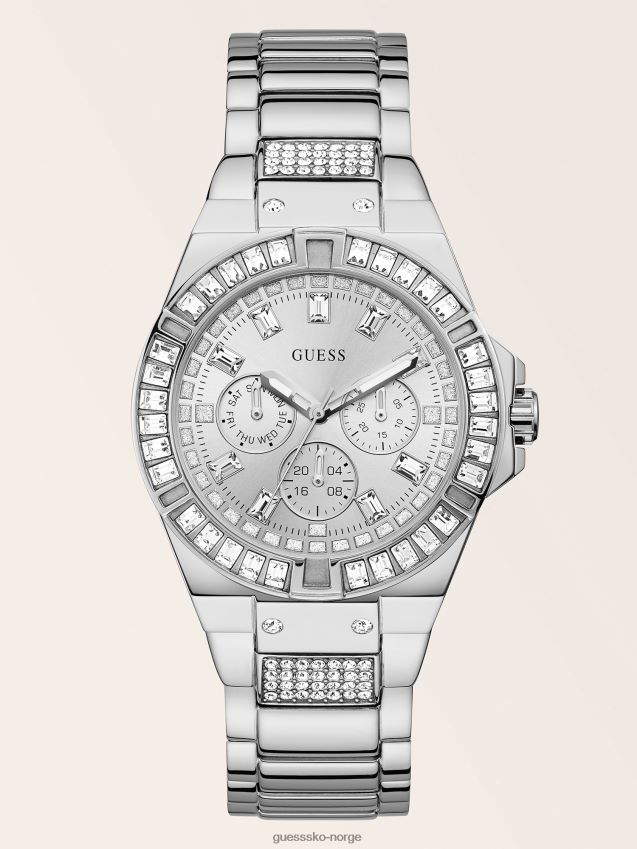 Guess multifunksjonsklokke i sølv sølv unisex F0LJ804576