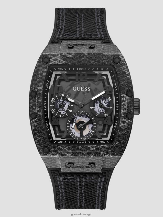 Guess multifunksjonsklokke i svart og grå marmor multi unisex F0LJ8010870
