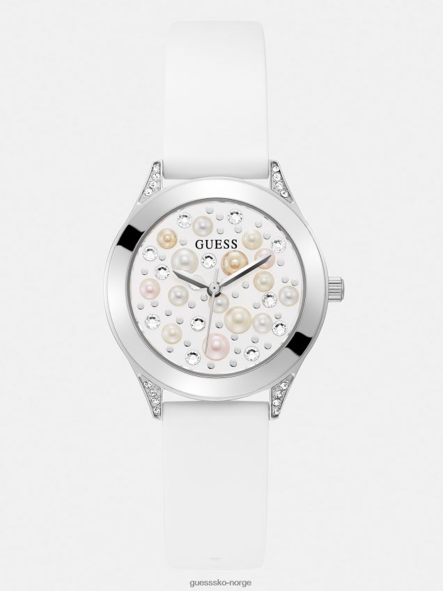Guess perle analog klokke sølv sølv unisex F0LJ804160