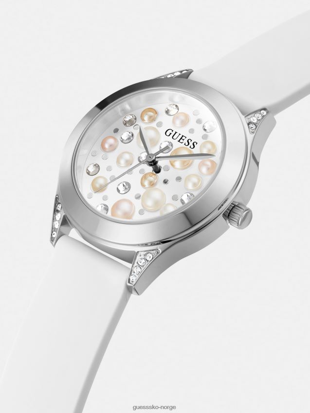 Guess perle analog klokke sølv sølv unisex F0LJ804160