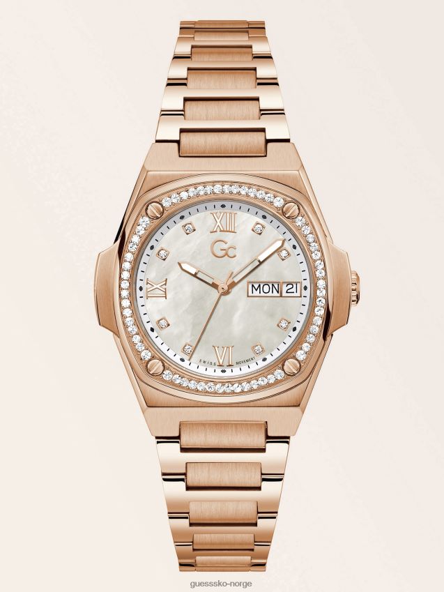 Guess rosa gull gc crystal analog klokke Rose gull unisex F0LJ804741