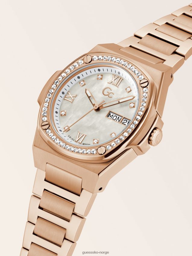 Guess rosa gull gc crystal analog klokke Rose gull unisex F0LJ804741