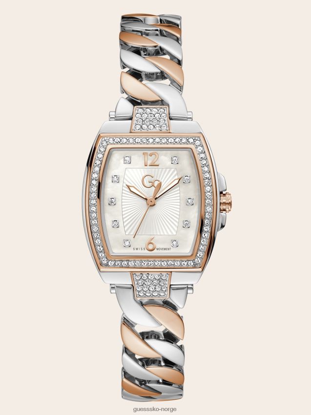Guess rosa gull gc stål analog klokke Rose gull unisex F0LJ804532