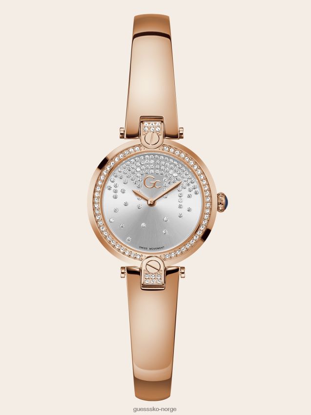 Guess rosa gull gc stål analog klokke motetrend Rose gull unisex F0LJ804745