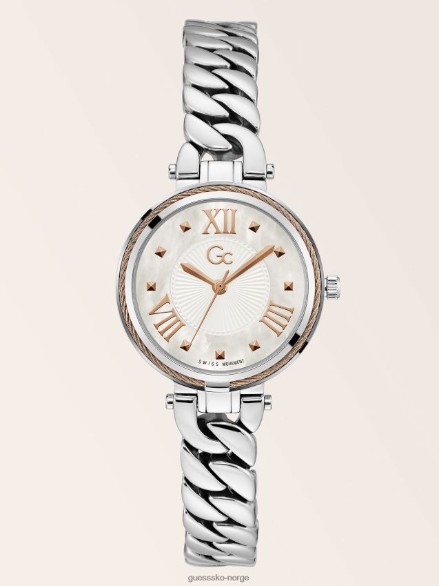Guess rosa gull gc stål analog klokke ny trend Rose gull unisex F0LJ804163