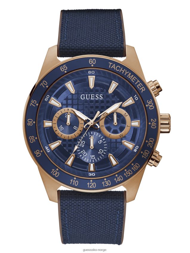 Guess rosa-gull tone og blå multifunksjonsklokke multi multi unisex F0LJ808768