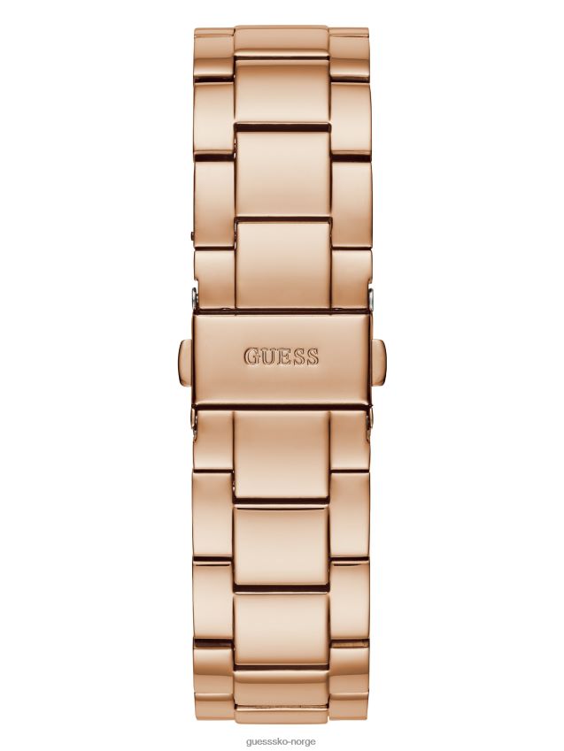 Guess rosa gull-tone ombre rhinestone analog klokke uten farge ingen farge unisex F0LJ807832