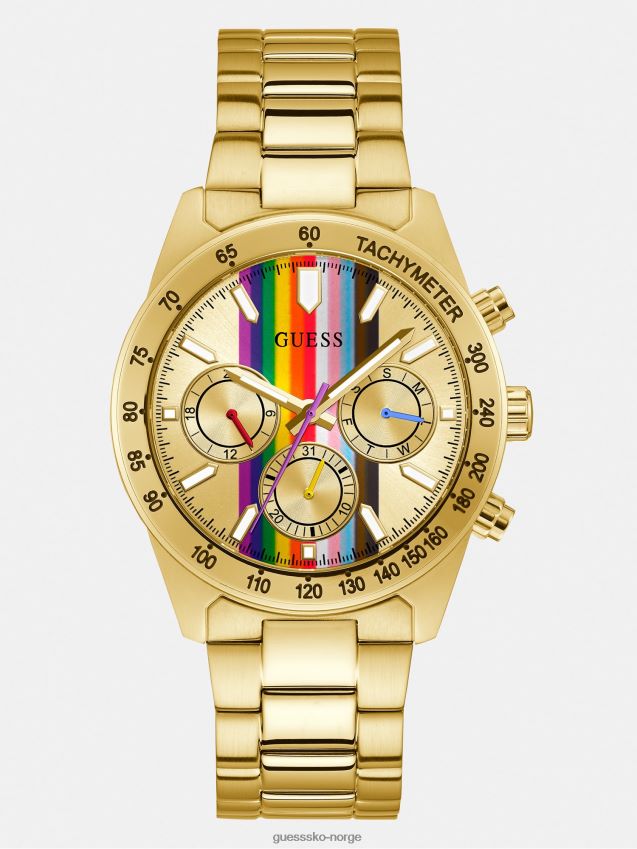 Guess rustfritt stål multifunksjonsklokke svart svart unisex F0LJ801693