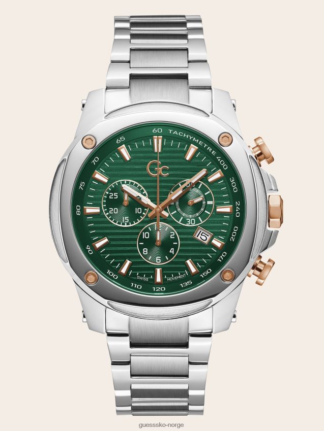 Guess sølv gc stål kronograf klokke sølv unisex F0LJ801653