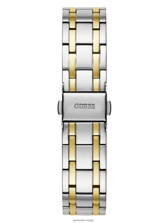 Guess sølv/gull tofarget analog klokke sølv/gull unisex F0LJ8010112